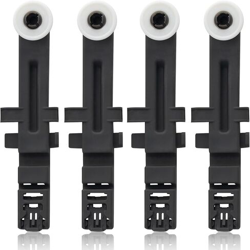 W10571738 Dishwasher Upper Dishrack Adjuster and Wheel Assembly Replacement for Whirlpool Maytag Dishwasher PS11756470, WPW10571738,AP6023130, 3449627 (2pack) in Kuwait