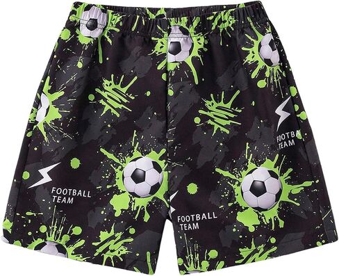 GORGLITTER Boy's Bandana Drippy Shorts Elastic Waist Bobo Tropical Print Summer Shorts in Saudi Arabia