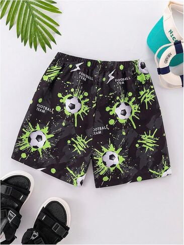 GORGLITTER Boy's Bandana Drippy Shorts Elastic Waist Bobo Tropical Print Summer Shorts in Saudi Arabia