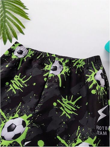 GORGLITTER Boy's Bandana Drippy Shorts Elastic Waist Bobo Tropical Print Summer Shorts in Saudi Arabia