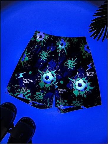 GORGLITTER Boy's Bandana Drippy Shorts Elastic Waist Bobo Tropical Print Summer Shorts in Saudi Arabia