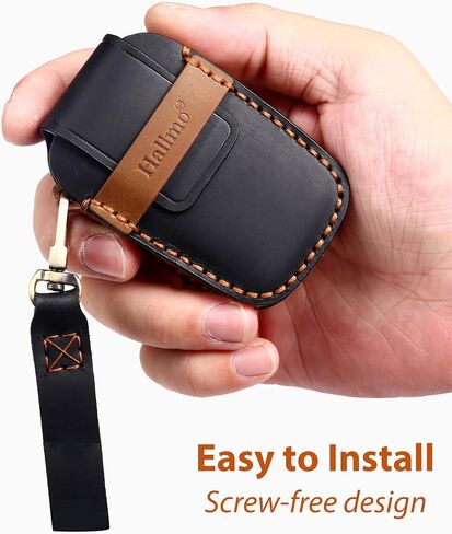 3+1 Button Leather Key Fob Cover, Compatible with Toyota Tundra 2022 2023 2024 2025~, Fit for Toyota Corolla Cross Venza Sequoia, No Screw Design Smart Key Protector(Black) in Saudi Arabia