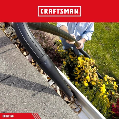 CRAFTSMAN CMXZVBE38640 2-1/2 in. 4-Piece Wet/Dry Vacuum Gutter Cleaning Kit for Shop Vacuums,Black in Saudi Arabia