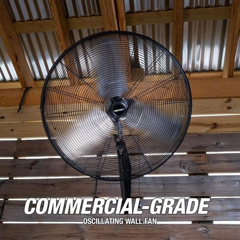 OEMTOOLS OEM24894 30" Outdoor Oscillating Wall Fan, 7200 CFM Large Industrial Fan, Wall Mount Oscillating Fan For Garage, Outdoor Oscillating Fans For Patios, Waterproof Shop Fans, Heavy Duty, 30 Inch in Saudi Arabia