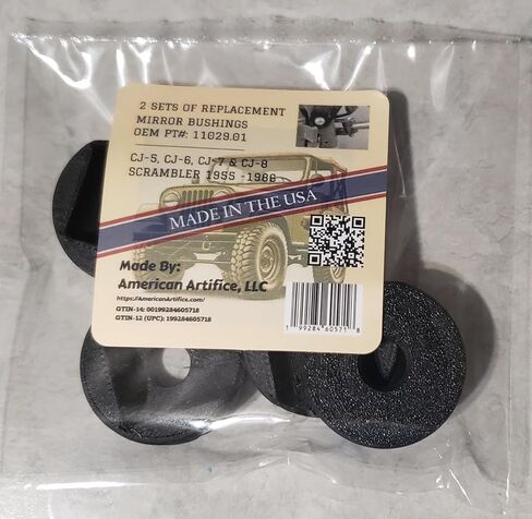 Mirror Bushing American Made Replacement 2x Sets for Vehicle CJ Models 1955-1986 PT# 83500261 in Saudi Arabia