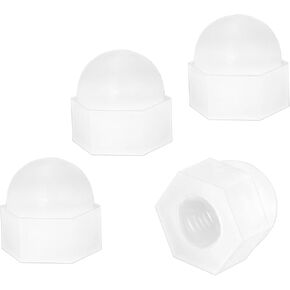 4pcs License Plate Retainer Nuts Tall Dome Nuts 968458 Inside Diameter Size 0.16IN Hex Head Dome Nuts Compatible with Volvo S60 S40 S90 V60 V90 XC90 - Black Nuts