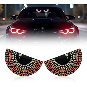 Devil Eyes Light for Cars, LED Eyes for Windshield, LED Demon Eye Lights Front Back Windshield, [Plug & Play] [USB-Powered], Red & White Color