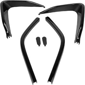 Chrome Upper Fairing Lower Edge Corner Trim Fit for Honda Goldwing 1500 GL1500 GL1500SE GL1500A GL1500I 1988-2000 (ABS Plastic)