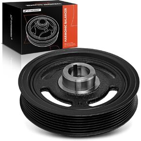 A-Premium Engine Harmonic Balancer Crankshaft Pulley Compatible with Nissan Versa 2011-2019, Versa Note 2014-2019, 1.6L