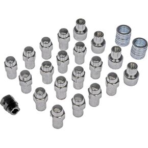 Dorman 711-148 Chrome Std. Mag 2-Pc 7/16-20, 20 Pack Universal Fit