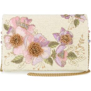 Mary Frances Blossing Blossoms Beded Floral Handbag - Crossbody Romantic Vegan Crossbod