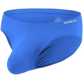 ZONBAILON Men's Sexy Underwear Briefs with Bugle Pouch Low Rise Breathable Soft Briefs