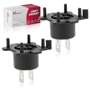 2PCS مصباح المصباح المقبس لوكس ES300 ES330 ل Toyota Celica MR2 SPYDER MELIDERAMP LIGHT BASE CONNECTOR REPLIST #90075-99140 9007599140