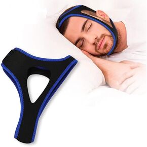Anti Snoring Chin Strap, Adjustable Snore Stopping Device Face Mask, Keeping Mouth Closed Mouth Nasal Breathing Stop Snoring Chin Strap for Women Men