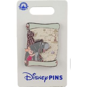 Disney Pin - Winnie the Pooh - Map Scroll - Eeyore and Piglet