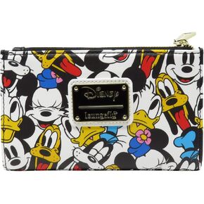 Loungefly Disney The Fab 5 Mickey Minnie Allover Print Bi-fold Wallet