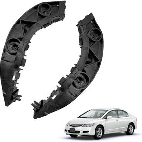 1 Pair Driver and Passenger Side Front Bumper Bracket, Front Bracket Compatible with Civic 2006 2007 2008 2009 2010 2011, Replacement OE 71198SNAA02 & 71193SNAA02, HO1042114 & HO1043114