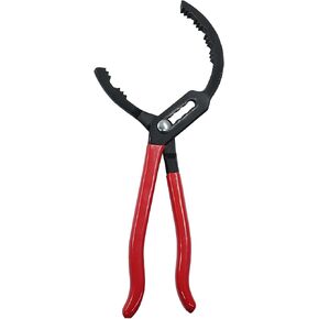 Adjustable Locking Jaw Oil Filter Pliers,Multifunction Oil Filter Wrench Oil Filter Removal Tool for Most Cars,Trucks,Engine Filters(235mm/9-1/4 inch,3-Position Adjustable)
