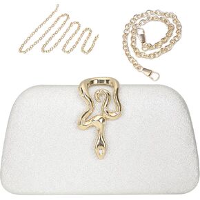 Glitter Clutch Purses for Women Elegant Evening Bag for Shoulder Crossbody Wear, Sparkly Handbag for Weddings Parties