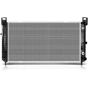 Engine Coolant Radiator with Transmission Oil Cooler Compatible with Chevrolet Silverado 1500 2005-2012 & GMC Sierra 1500 4.3L, Automatic Transmission, Replace# 15841572