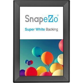 SNAPEZO الإشعار على الوجهين إطار 11x17 بوصة ، أسود 1.25 بوصة ملف تعريف الألومنيوم ، إطار المفاجئ الأمامي ، تصاعد الجدار ، سلسلة احترافية