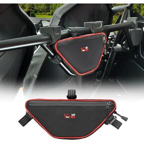 StarknightMT UTV Storage Bag Compatible with Polaris RZR XP 4 1000 2024 2025 Center Seat Bag Installed Between the Front and Rear Seats Triangle Cab Pack Cargo Pocket Gear Bag Tool Pouch Organizer
