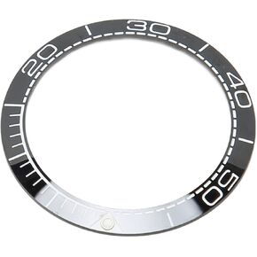 GUPE Watch Bezel, 38mm Bezel Insert Fashionable Soft Clear Digits Replacement Accessory Home Smooth for Watchmaker