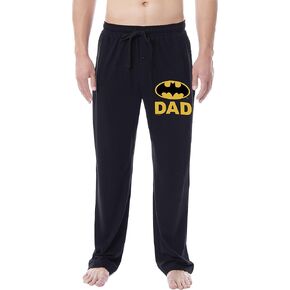 DC Comics Mens' Batman Character Father's Day Bat Dad Classic Sleep Pajama Pants