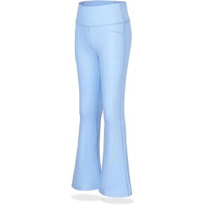 WELAKEN Flare Yoga Pants with Pockets for Girls – High Waist Active Bell-Bottom Leggings