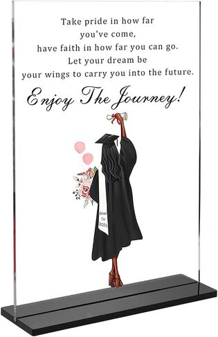 Graduation Gifts for Her University College High School Graduation Decorations Gift Class of 2025 Desk Sign Senior 2025 Decorative Graduation Grad Gifts for Girls Daughter Granddaughter Women in Saudi Arabia