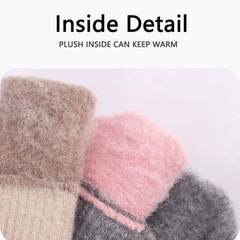Women-Winter-Gloves Thermal-Warm Gloves Elastic Knitted Touchscreen-Gloves for Cold Weather in Saudi Arabia