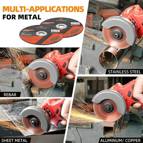 25Pack 3 inch Cut Off Wheels 3/8'' Arbor Cutting Disc Cutting All Ferrous Metals and Stainless Steel for Angle Die Grinder in Saudi Arabia
