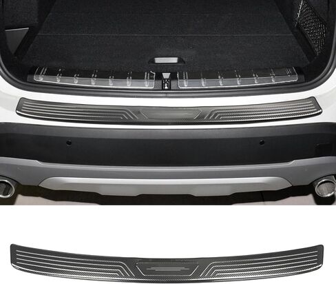 واقي المصد الخلفي لـ BMW 2016-2022 x1 28i إكسسوارات السيارة من الفولاذ المقاوم للصدأ مادة ألياف الكربون مقاومة للموس in Kuwait