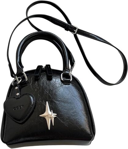 SweatyRocks Women's Leather Mini Crossbody Bag Top Handle Satchel Handbags with Adjustable Strap in Saudi Arabia