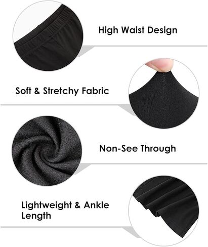 TIYOMI Plus Size Flared Leggings for Women High Waist Pants Ankle Leggings XL-5XL in Saudi Arabia