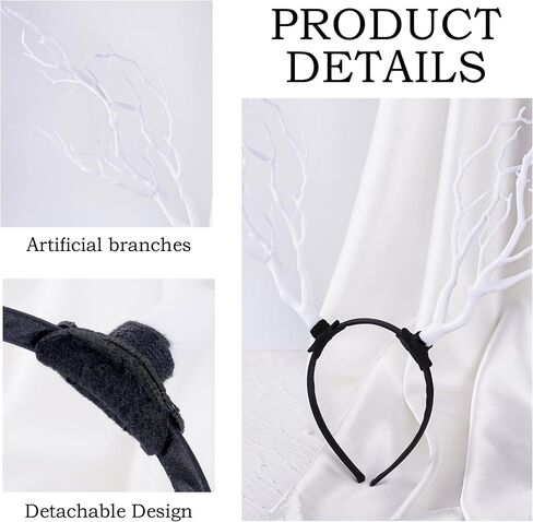 MOSTORY Forest Branch Antler Headpiece - Woodland Antlers Headband for Tree Costume Women Renaissance Accessories Photo Shoot in Saudi Arabia
