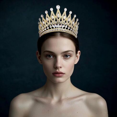 Tiaras and Crowns for Women,Wedding Tiara for Bride,Rhinestone Queen Crown,Crystal Costume Hair Accessories for Birthday Prom Crown with Combs(SilverAB) in Saudi Arabia