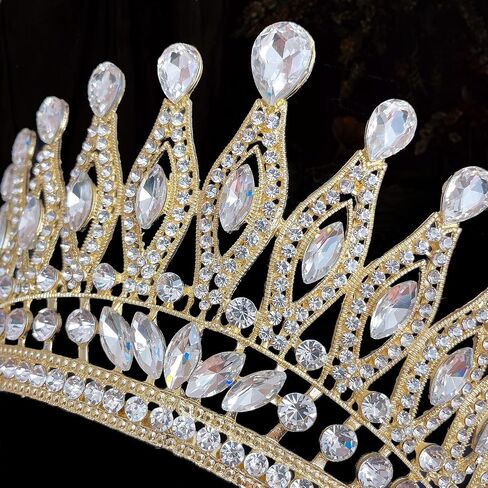 Tiaras and Crowns for Women,Wedding Tiara for Bride,Rhinestone Queen Crown,Crystal Costume Hair Accessories for Birthday Prom Crown with Combs(SilverAB) in Saudi Arabia