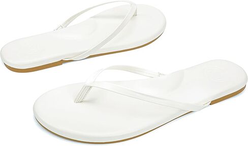 INMINPIN Flat Flip Flops with Arch Support for Women - Memory Foam Flats Summer Sandals 2026 - Ultra Comfort Vegan Leather Thong Sandals Summer Beach Slide in Saudi Arabia