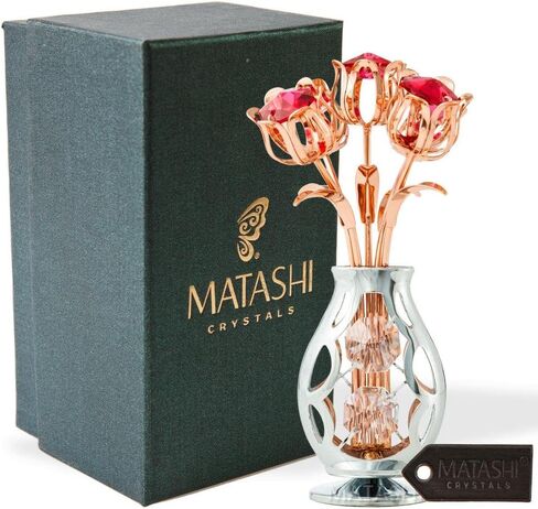 Matashi أفضل هدية لأمي زهور باقة في زخرفة زخرفة مع بلورات متعددة الملونة المنزل زخرفة الزخارف الزخارف عرض الأزخرفة لغرفة المعيشة هدية لعيد الأم - عيد ميلاد in Saudi Arabia