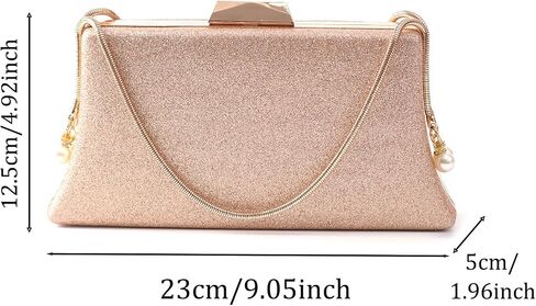 YYW Clutch Purse For Women Evening Bag Wedding Party Glitter Purse Shoulder Handbag in Saudi Arabia