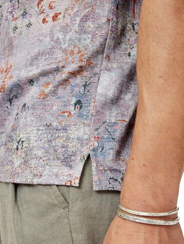 John Varvatos Men's Espino Camp Shirt in Saudi Arabia