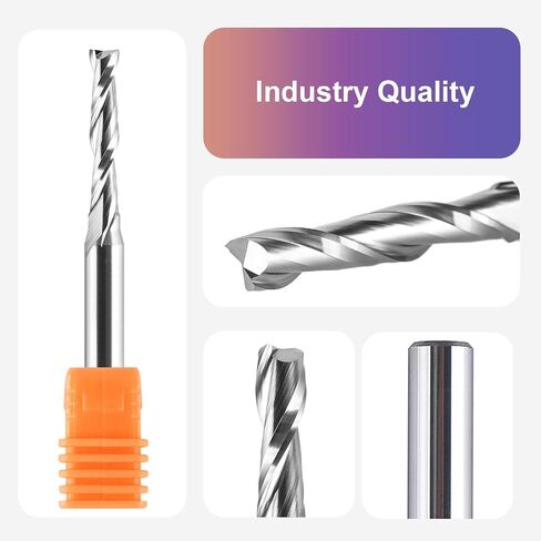 SpeTool Carbide CNC Router Bits 3/16 inch Cutting Diameter Up Cut Router Bit with 1/4 inch Shank Suitable for CNC Engrave Cargving in Saudi Arabia