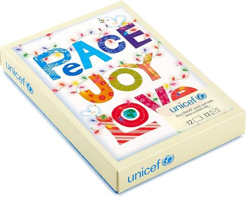 بطاقات عيد الميلاد في صندوق هولمارك يونيسيف، شجرة السلام (12 بطاقة و13 ظرفًا) in Kuwait