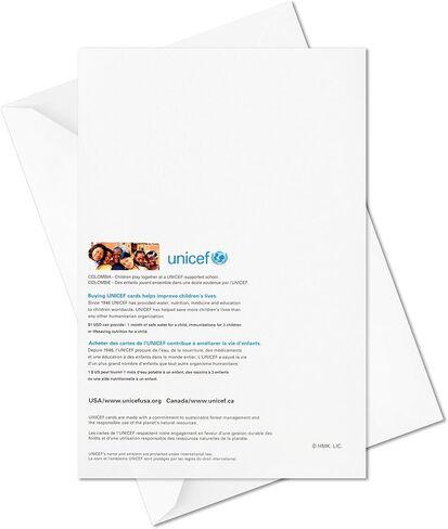 بطاقات عيد الميلاد في صندوق هولمارك يونيسيف، شجرة السلام (12 بطاقة و13 ظرفًا) in Kuwait