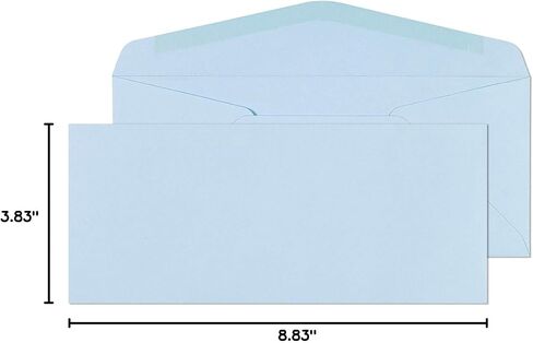 EnDoc #9 Colored Envelopes - 100 Pack - Green Pastel Color 3 7/8 x 8 7/8 envelope, Letter Size, For Home, Offices, Holiday, Invoices and Mailings in Kuwait