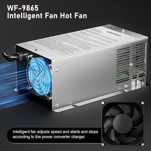 WF-9875 75 AMP RV Power Converter-Uck Mount Converter/Stage Power Converter/Charger Presention for 9800 Series ، RV Converter 75 AMP for Camper RV Trailer ... in Saudi Arabia