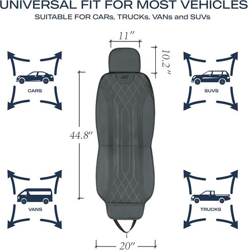 أغطية مقعد السيارة Max Max Max Cushioning ، وحماة مقعد السيارة من جلد الرغوة ، وأغطية مقعد أمامية آمنة من وسادة الهواء ، ومع ذلك ، أغطية مقعد أمامية مع جيب التخزين ، وملاءمة عالمية لشاحنات السيارات ، و 2pcs سوداء 2pcs in Saudi Arabia