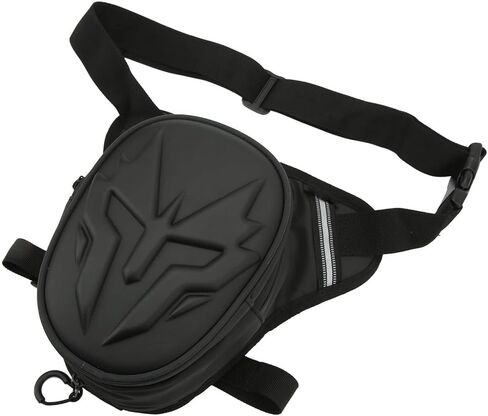 Carry Your in with the Motorcycle Leg Bag - PVC Matte Drop Leg Pouch - Multifunctional Thigh Packs - for Outdoor Activities - Carry Your Belongings (Matte Black) in Kuwait