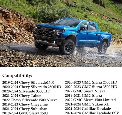 مجموعة مرشح الهواء للمحرك والمقصورة 84121219 13508023 FIT لـ 2019-2024 Chevy Silverado 1500 ، 2500 ، 3500 & 2019-2024 GMC Sierra in Saudi Arabia